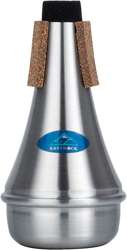 Eastrock Trumpet Mute,Lightweight Aluminum Mini Trumpet Practice Mute for Jazz,Classic,Beginners and Students