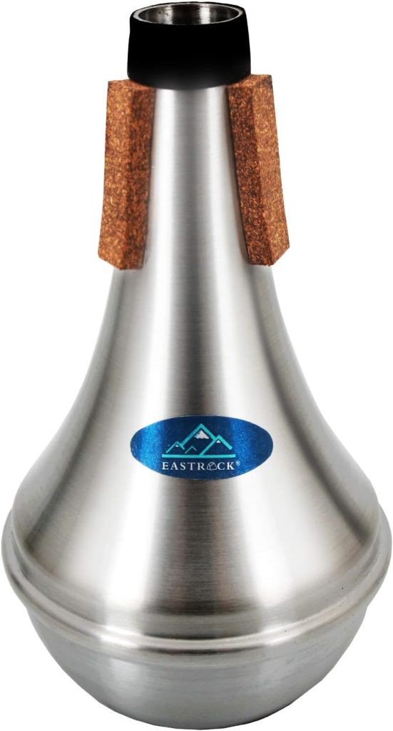 Eastrock Trumpet Straight Mute Silencer Lightweight with Rubber Cork for Jazz,Classic,Beginners and Students