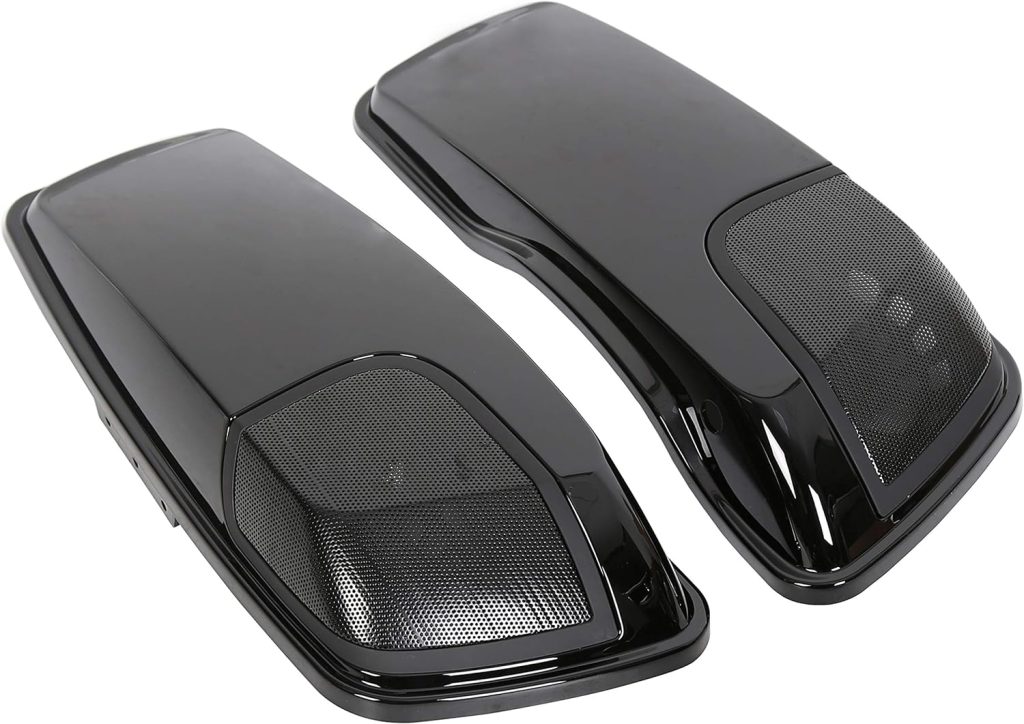 ECOTRIC 5X7 Saddlebags Speaker Lids Compatible with Harley 2014-2023 Davidson Touring Models FLT, FLHT, FLHTCU, FLHRC, Road King, Road Glide, Street Glide, Electra Glide, Ultra-Classic 1 Pair