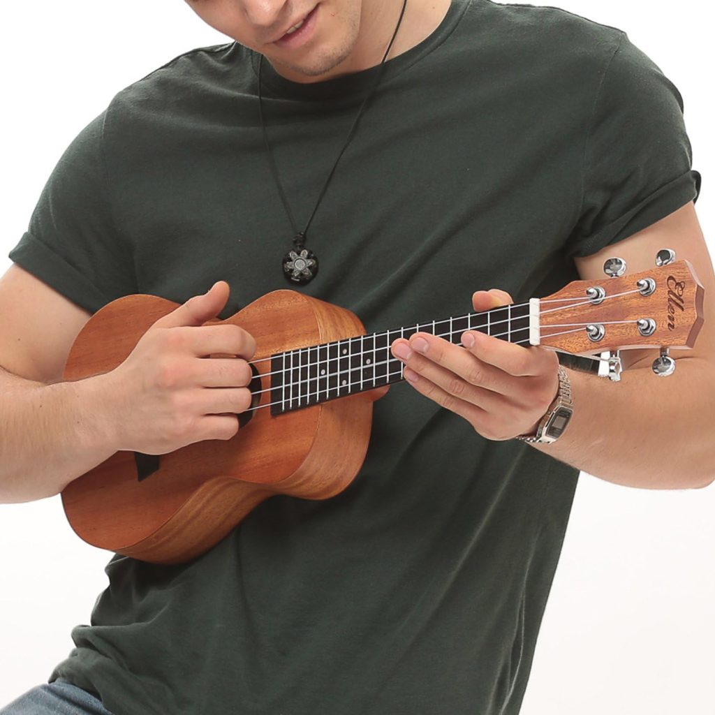 Electric Concert Ukulele With Amp | 23 Acoustic-Electric Ukulele Beginner Kit | This Electric Ukulele Kit Includes Everything Needed For A Beginner Ukulele Learner | Crafted From Spruce Mahogany