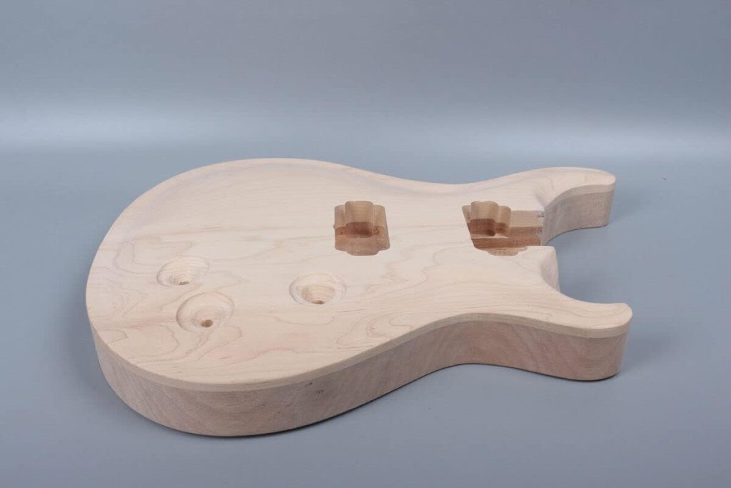 Electric guitar body Blank Maple Mahogany Solid wood Set In DIY Electric Guitar Body Unfinished For PRS Style Guitar body Replacement