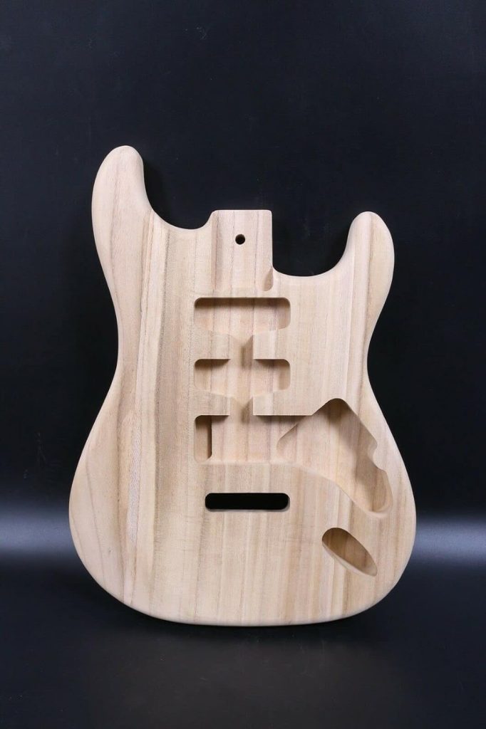 Electric Guitar Body Blank SSH Paulownia Wood DIY Electric Guitar SANDED Electric Guitar Body Unfinished