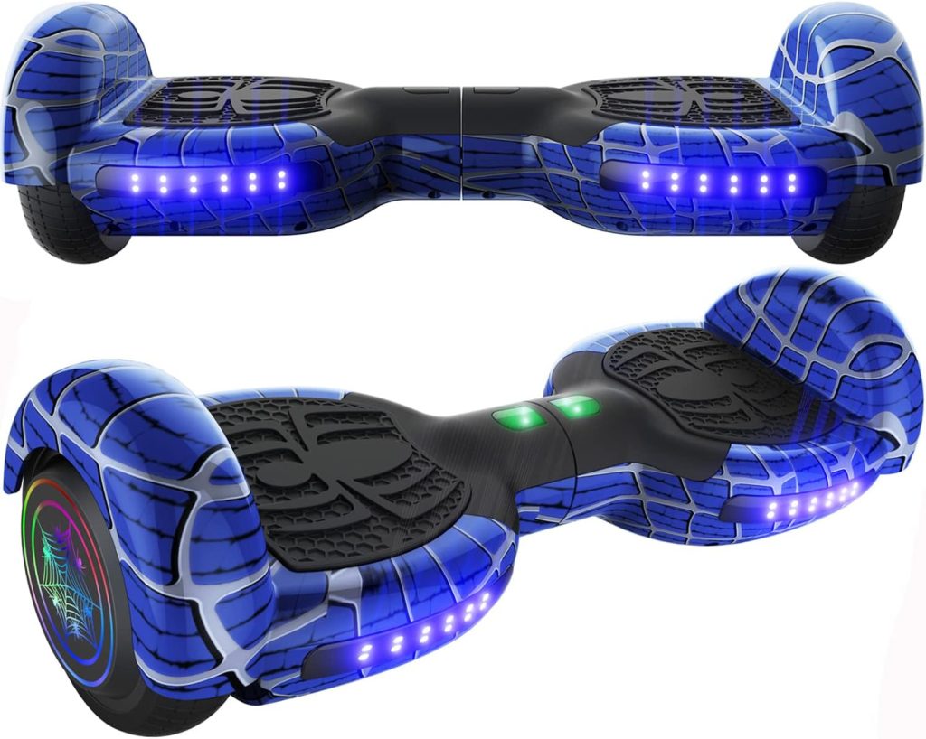 Emaxusa Hoverboard for Kids, with Bluetooth Speaker and LED Lights 6.5 Self Balancing Scooter Hoverboard for Kids Ages 6-12