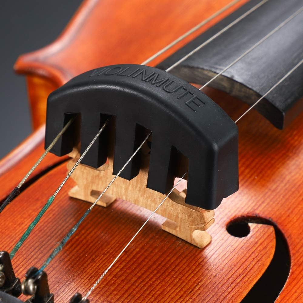 Eno Music Rubber Violin Practice Mute for 4/4 Violin