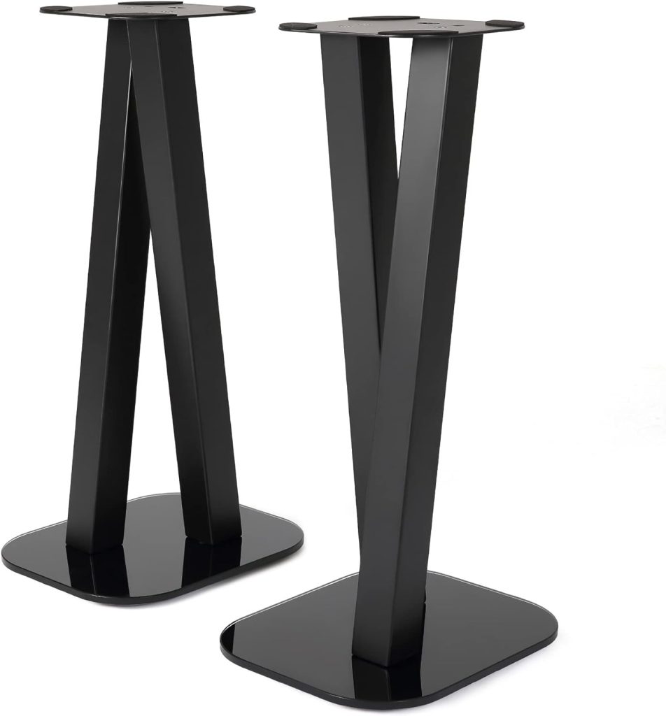 EXIMUS One Pair Fixed Height Universal Speaker Floor Stands - 600 Series - Black