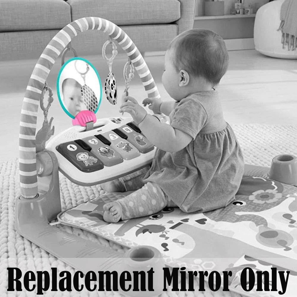F - P Replacement Parts for Kick n Play Gym - FGG46 ~ Fisher-Price Kick n Play Piano Gym ~ Replacement Self-Discovery Mirror ~ Teal and Pink