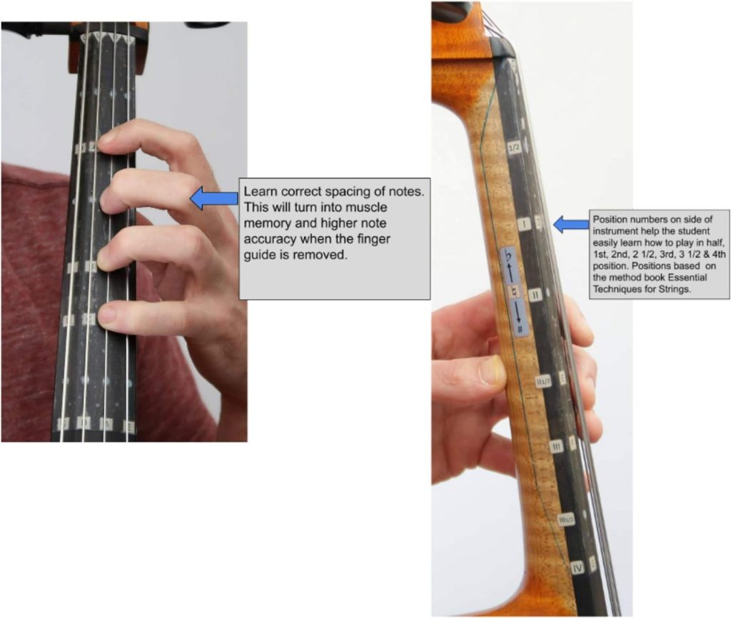 Fantastic Finger Guide for Cellos | Stringed Musical Instruments | Fingerboard and Fretboard Stickers for Learning All Notes | Kids/Adult Beginner Cello Finger Guide | 4/4 Size