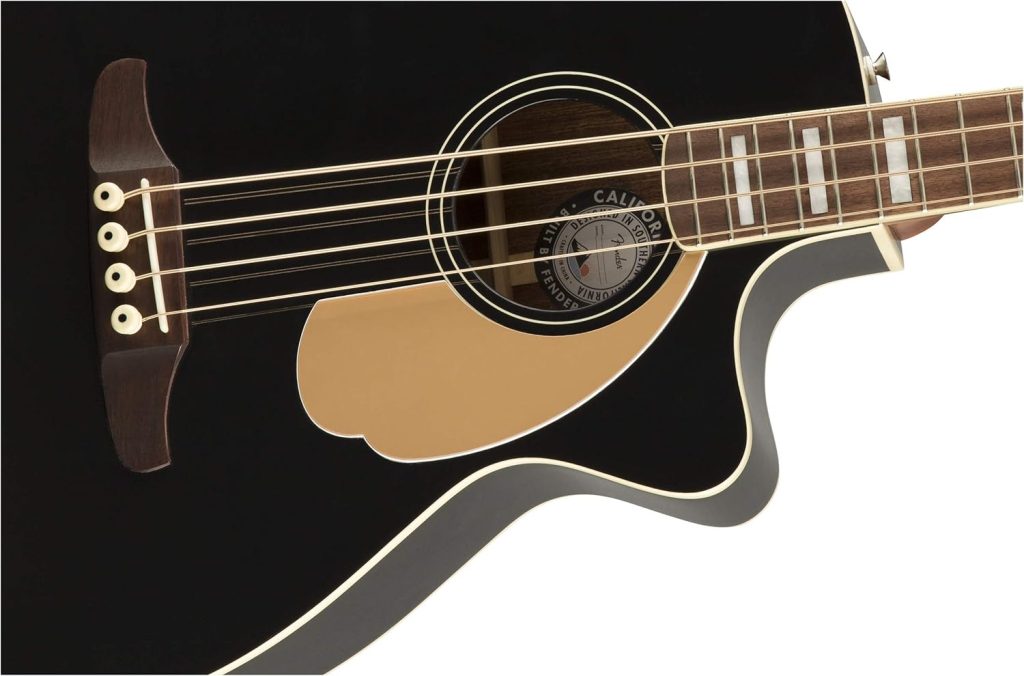 Fender Acoustic Bass Guitar, 4-String, Kingman V2 with Fishman Bass Acoustic Guitar Pickup with Tuner, Equalizer and Phase Control