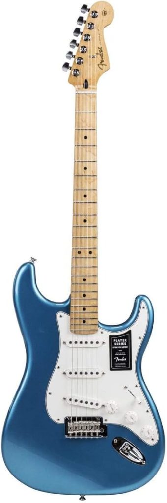 Fender Limited Edition Player Stratocaster Electric Guitar, Maple Fingerboard, Lake Placid Blue