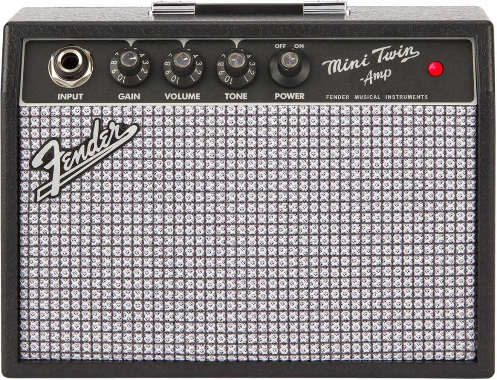 Fender Mini 65 Twin-Amp Electric Guitar Amplifier, Black