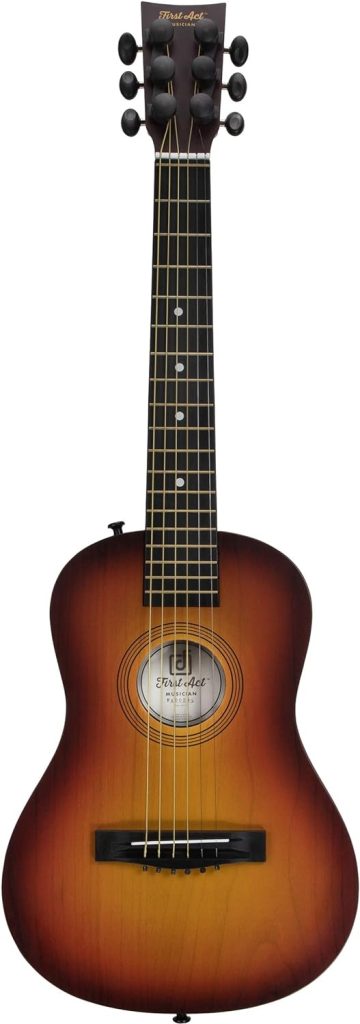 First Act Acoustic Sunburst Guitar, 30 Inch - Brass Acoustic Guitar Strings, Tuning Gear, String Post Covers, Steel-Reinforced Neck, Strap Buttons – Musical Instruments : First Act Discovery: Musical Instruments