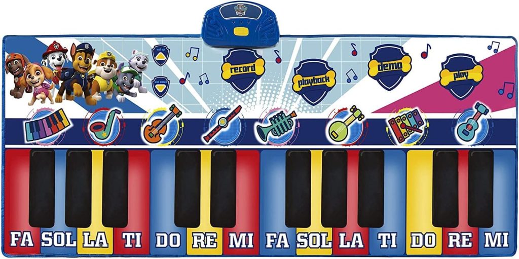 First Act Discovery Paw Patrol Giant Musical Piano Mat - 70-Inch, 24 Keys, Make Real Music - Record, Playback, Volume Control - Musical Instruments for Toddlers and Kids - Amazon Exclusive