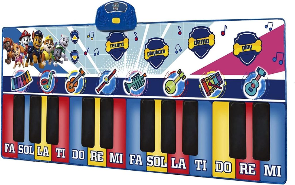 First Act Discovery Paw Patrol Giant Musical Piano Mat - 70-Inch, 24 Keys, Make Real Music - Record, Playback, Volume Control - Musical Instruments for Toddlers and Kids - Amazon Exclusive