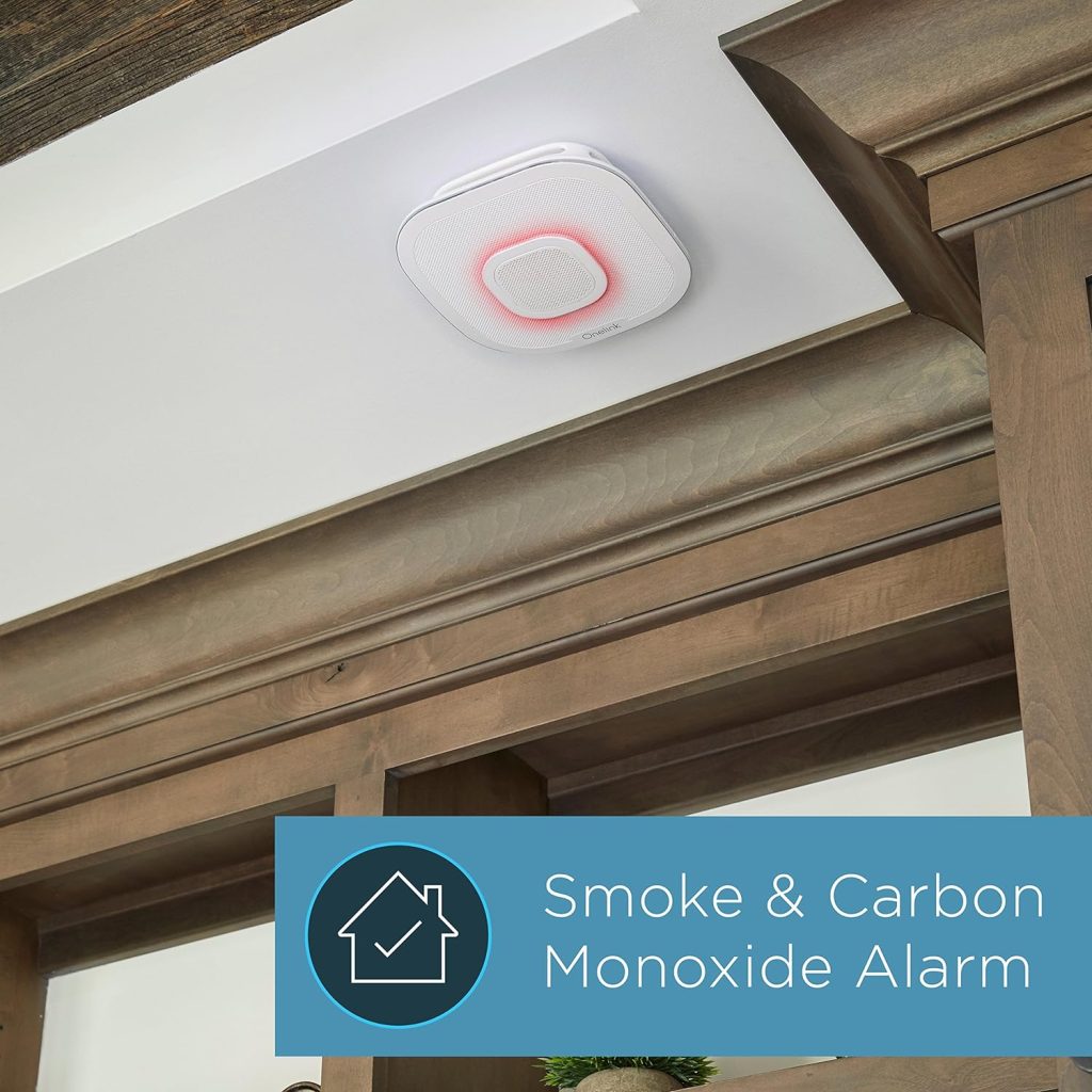 First Alert Onelink Safe  Sound - Battery Powered Smart Hardwired Smoke + Carbon Monoxide Alarm and Premium Home Speaker with Amazon Alexa