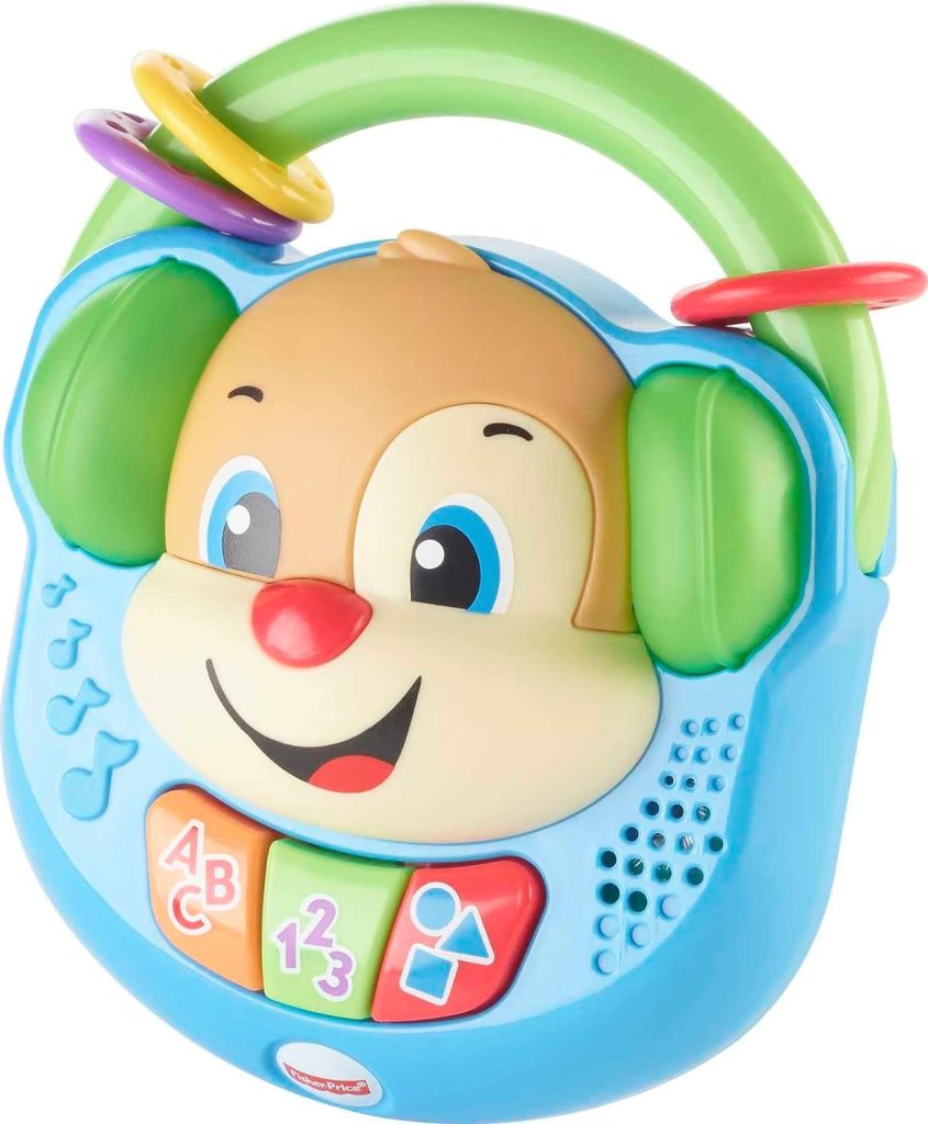 Fisher-Price Laugh  Learn Baby  Toddler Toy Sing  Learn Music Player Pretend Radio With Lights  Songs For Ages 6+ Months