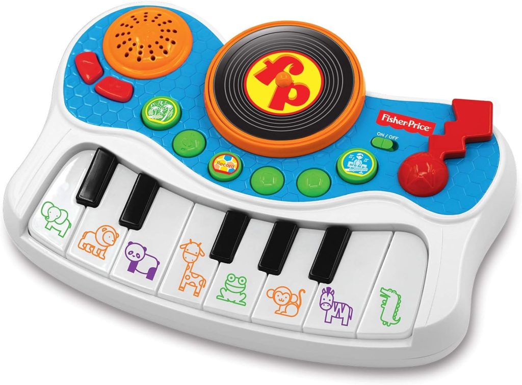 Fisher-Price – Musical Kids Studio Electronic Piano, Musical Instrument, Educational Toy, Interactive Music Toy, Toddlers, Ages 3+