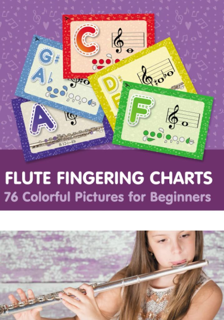 Flute Fingering Charts. 76 Colorful Pictures for Beginners (Fingering Charts for Woodwind Instruments)     Paperback – September 23, 2021