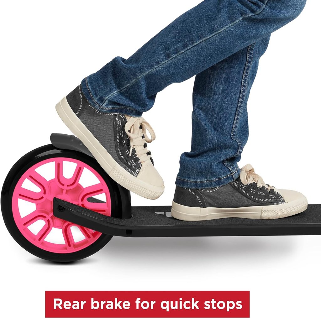 Flyer Kickstart Max, Kick Scooter, Adjustable Handlebars  Foldable, Pink Scooter 8+ Years, and up to 220 lbs