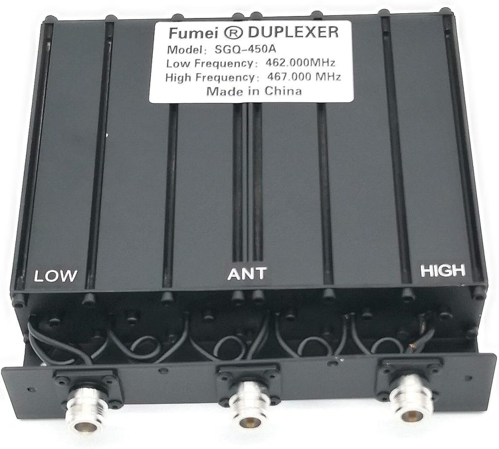 Fumei UHF 400-470MHz 50W Duplexer for Radio Repeater with Preseted Low Frequency 462MHz  High Frequency 467MHz  N Female connectors : Electronics