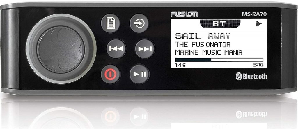 Fusion MS-RA70 Stereo with 4x50W AM/FM/Bluetooth 2-Zone USB Wireless Control for Fusion Link App