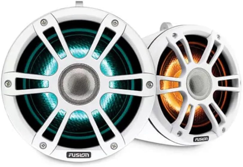 Garmin Fusion® Signature Series 3i Marine Wake Tower Speakers, 8.8 330-watt CRGBW Sports White Marine Wake Tower Speakers (Pair)