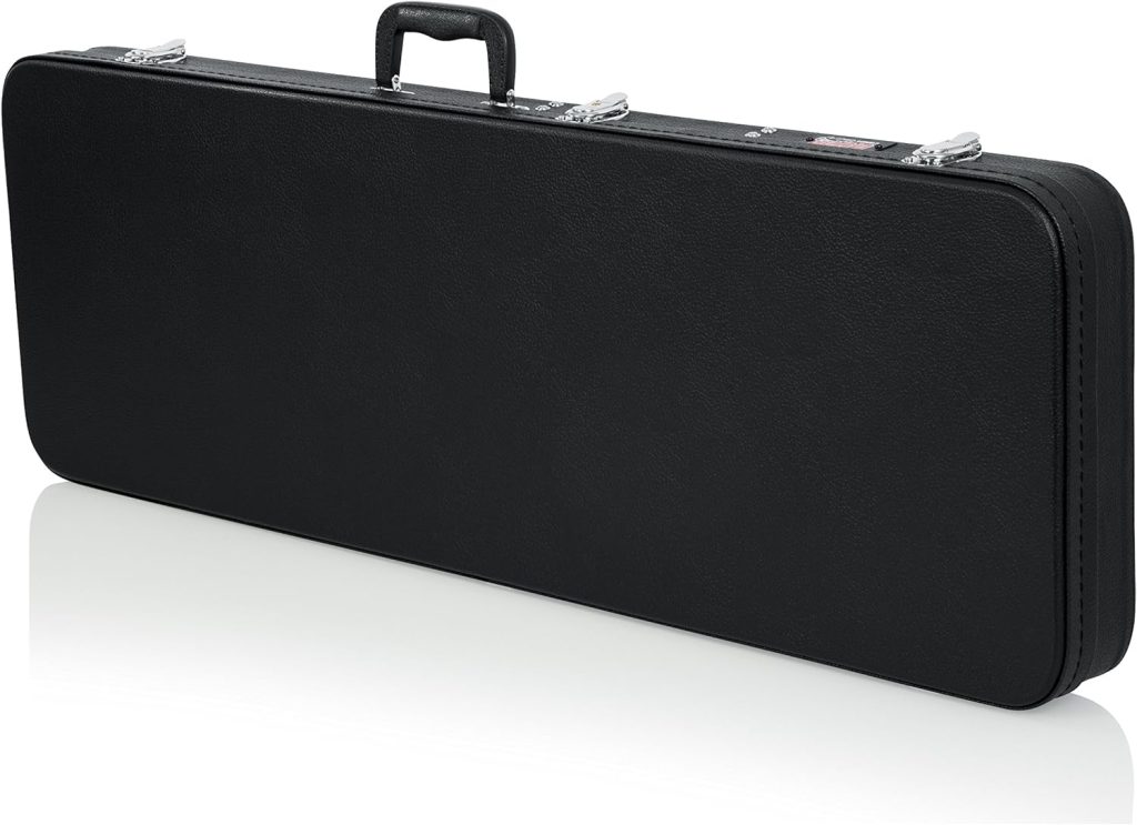 Gator Cases Hard-Shell Wood Case for Standard Electric Guitars; Fits Fender Stratocaster/Telecaster,  More (GWE-ELECTRIC) , Black