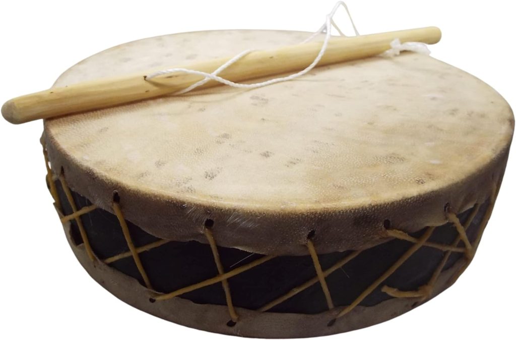 GCenterprise, hand drum 8 IN, shaman drum, frame drum, world drum, native american drums, handmade drum YAQUI