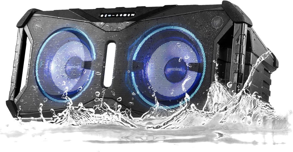 Gemini Sound SOSP-8BLK Soundsplash Rechargeable Waterproof Wireless 420 Watt Peak Power Floating Party Speaker