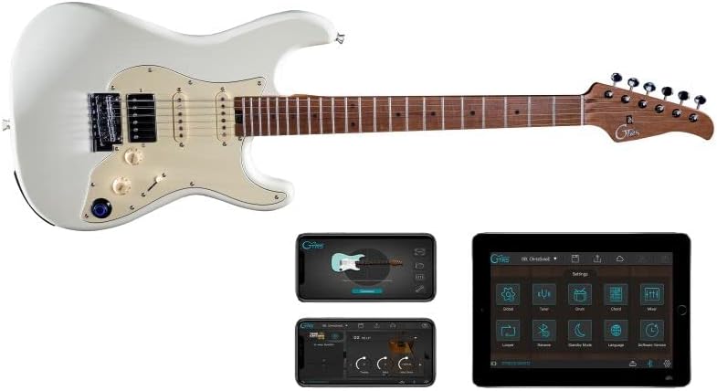 GTRS S801 Intelligent Guitar Vintage White Next Generation Smart Guitar with All in One GTRS Intelligent Process System, GTRS APP