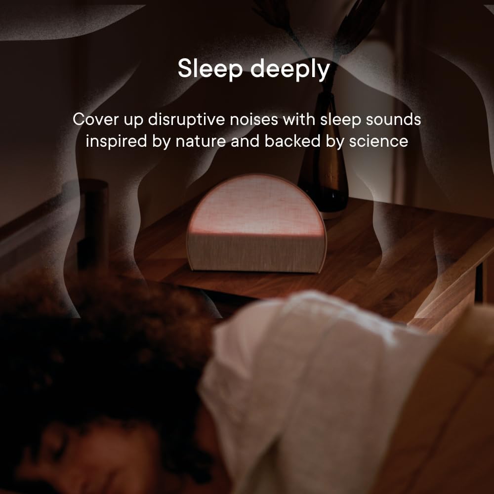 Hatch Restore 2 Sunrise Alarm Clock, Sound Machine, Smart Light (Latte) ー Your Bedside Sleep Guide, White Noise, Personal Sleep Routines, Dimmable Clock, Deep Sleep, Gentle Alarm, Wake Up Energized