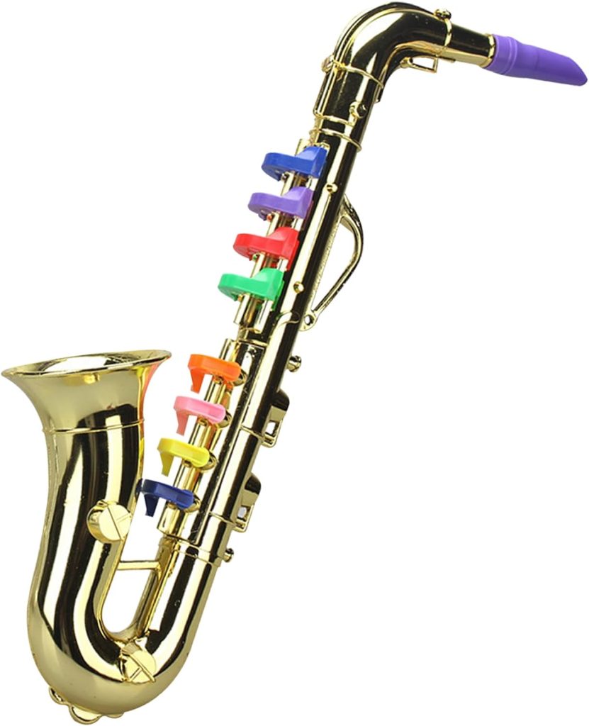 Havamoasa Kids Trumpet Plastic Musical Instruments 15 Inch Toy Trumpet Plastic Trumpet Educational Toys Home School Music Gift for Christmas, Birthday