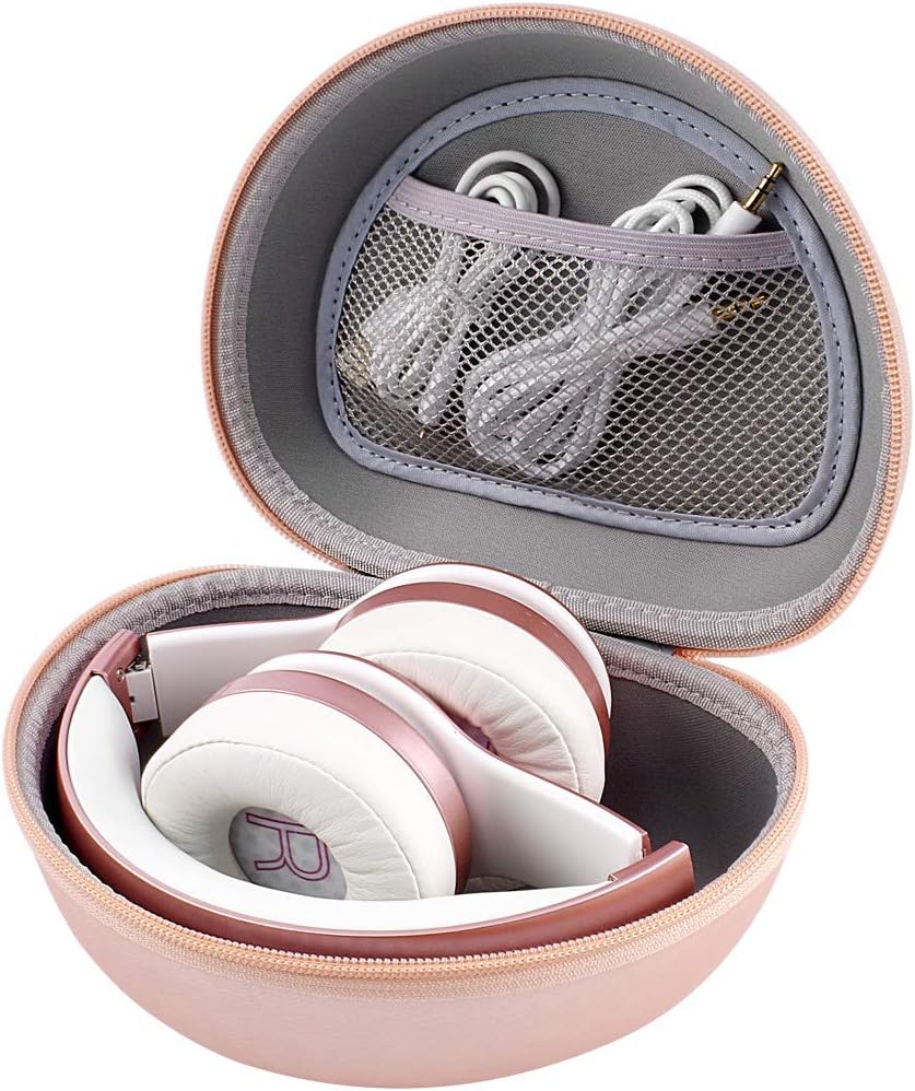 Headphone Case for Picun P26 / for Beats Studio Pro/for Beats Solo3 2/ for Beats Studio3 On-Ear Headphones More Foldable Bluetooth Wireless Headset (Extra Large) - Rose Gold