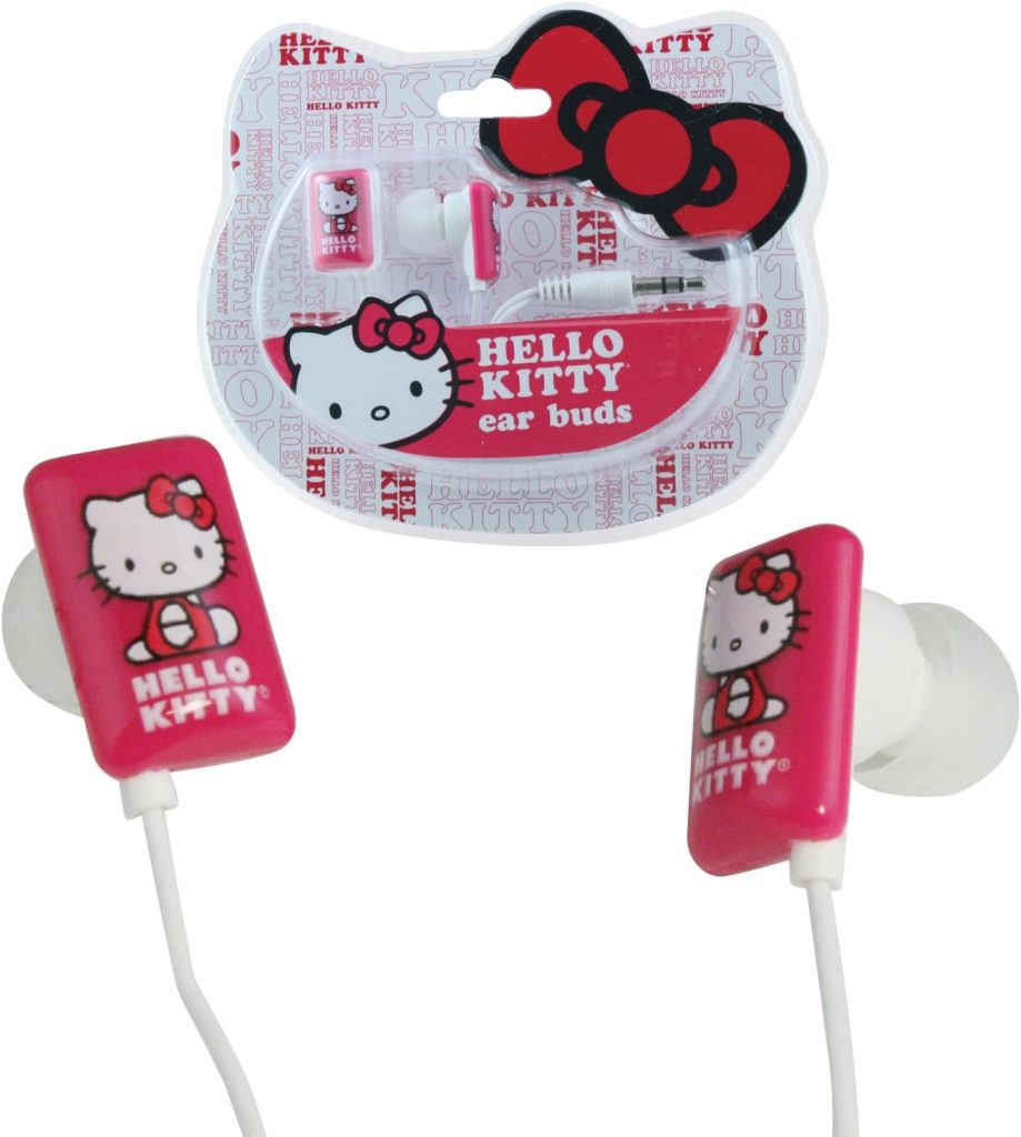 Hello Kitty Earbuds - White/Pink (11409-HK)