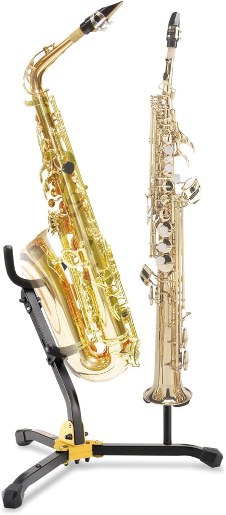 Hercules DS533BB Alto/Tenor and Soprano Saxophone Stand with Bag