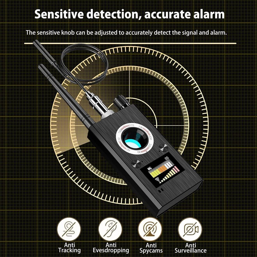 JMDHKK Bug Detector Anti Spy RF Signal Detector for GPS Tracker Hidden  Camera at Home in Office Business Negotiation