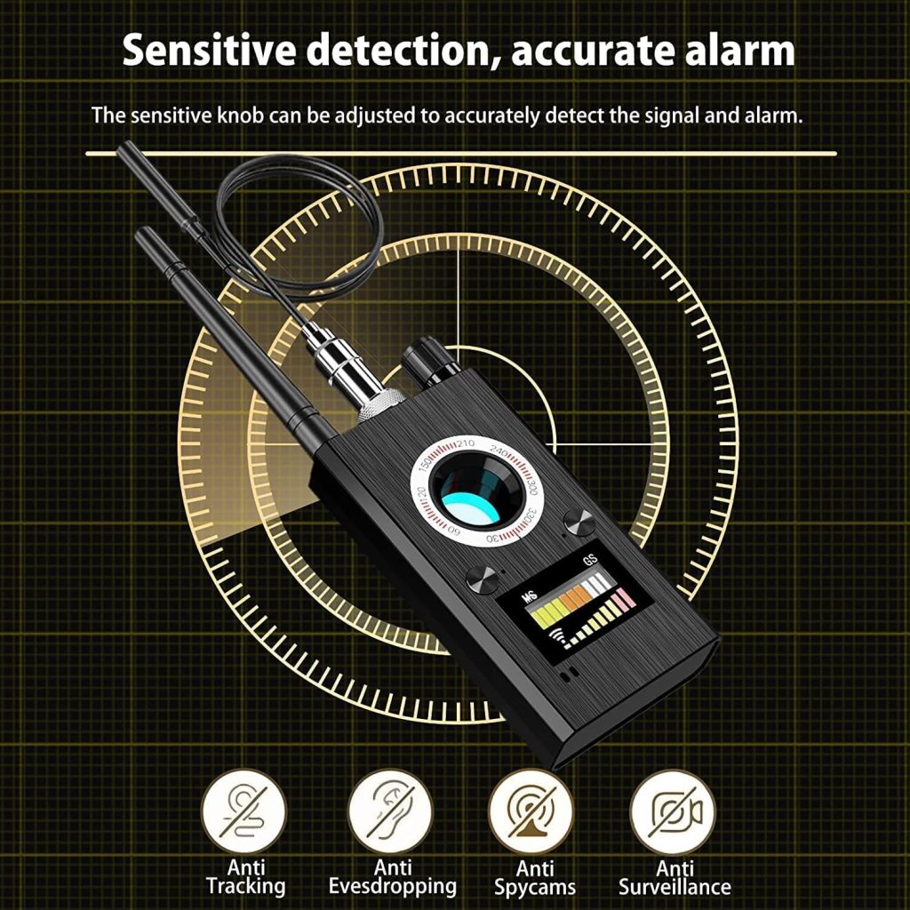 Hidden Camera Detectors Hidden Devices Detector Anti Spy Detector Bug Detector GPS Detector RF Signal Scanner Device Detector for GPS Tracker Listening Device Camera Finder