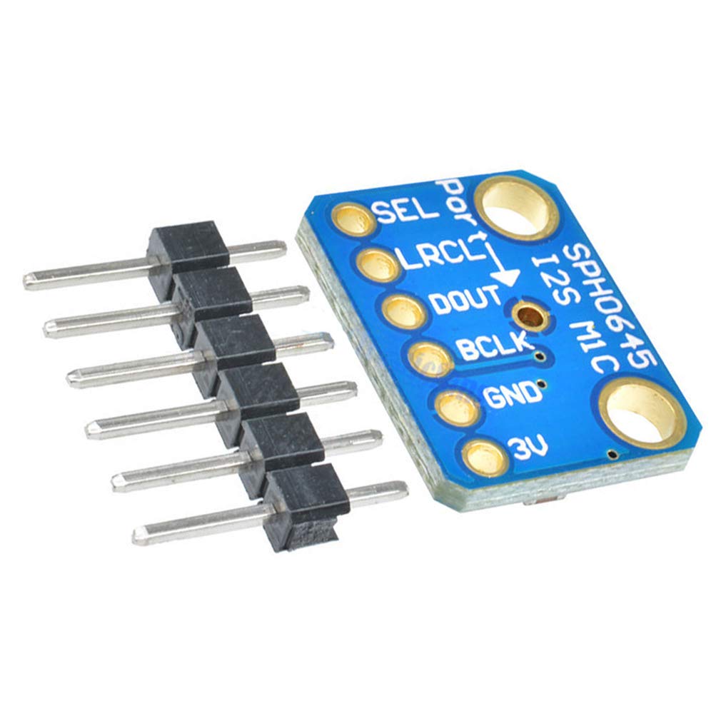 HiLetgo SPH0645 I2S MEMS Microphone Breakout Module SPH0645LM4H Microphone Module 1.6-3.6V for Arduino Raspberry Pi