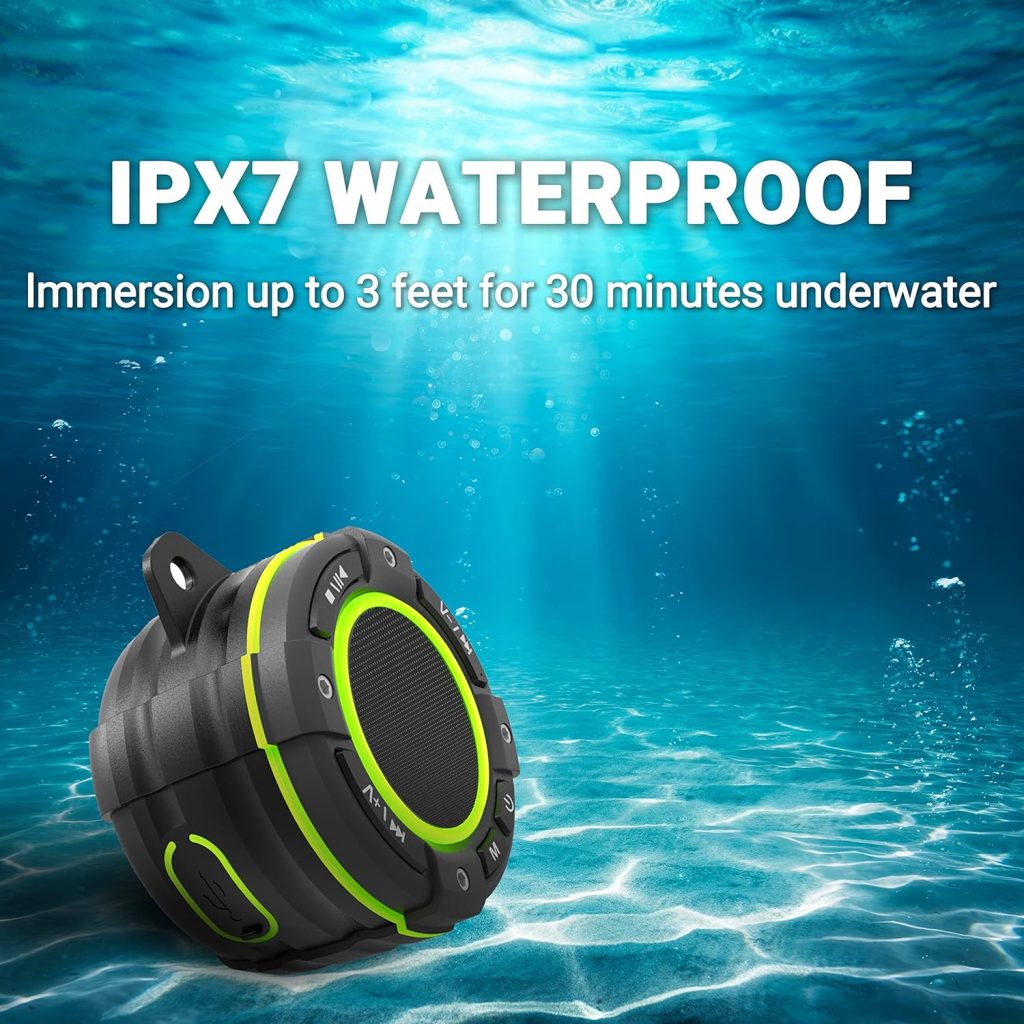Himiway Portable Bluetooth Bike Speaker with Mount IPX7 Waterproof Outdoor Speaker Bluetooth 5.0 Shower Speaker 360HD Surround Sound Wireless Dual Pairing Shower Radio for Riding, Party, Camping : Electronics