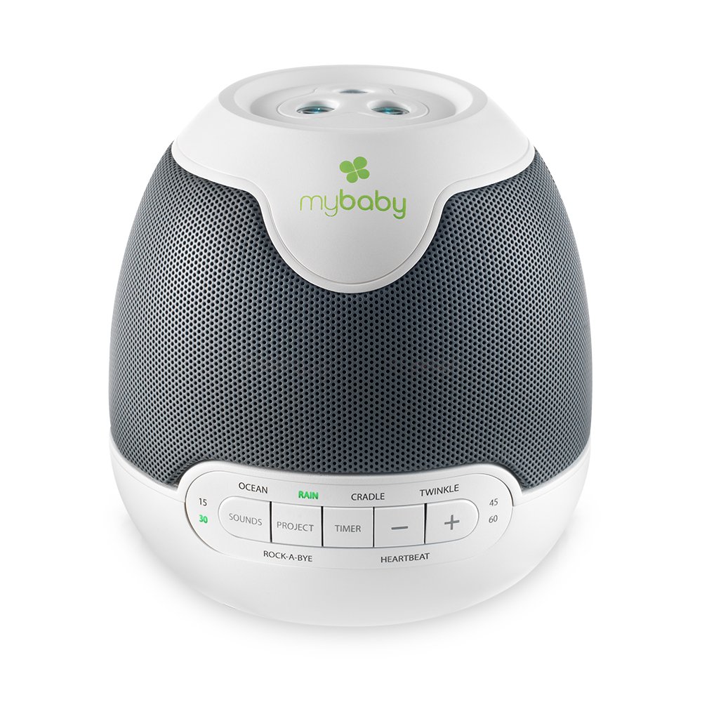 Homedics MyBaby SoundSpa Lullaby Sound Machine  Projector – Baby Sleep Machine Plays 6 Sounds  Lullabies, Projects Soothing Images - Auto-Off Timer Perfect for Naptime, Adjustable White Noise Volume