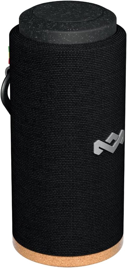 House of Marley No Bounds Sport: Waterproof Speaker with Wireless Bluetooth Connectivity, 12 Hours of Indoor/Outdoor Playtime, and Sustainable Materials, Black