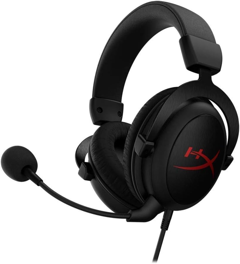 HyperX Cloud Core USB Gaming Headset, DTS Headphone:X Spatial Audio, Detachable Noise-Cancelling Mic, Comfortable Memory Foam, Durable Aluminum Frame for PC, Xbox Series X|S, Xbox One, Black (Renewed)