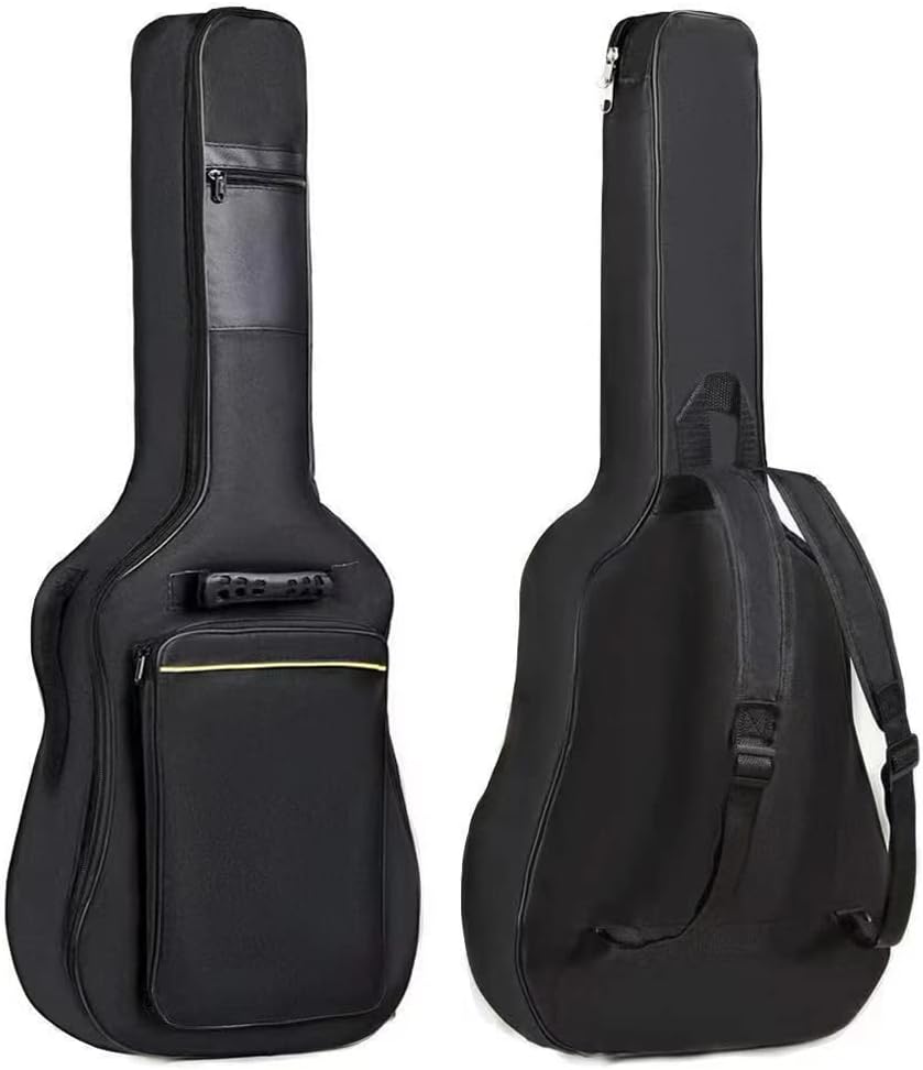 HZ Simple 36 Inch Guitar Case Gig Bag Double Straps Oxford Fabric Thickening Soft Cover Waterproof Acoustic Classical Guitar Backpack (36 inch)