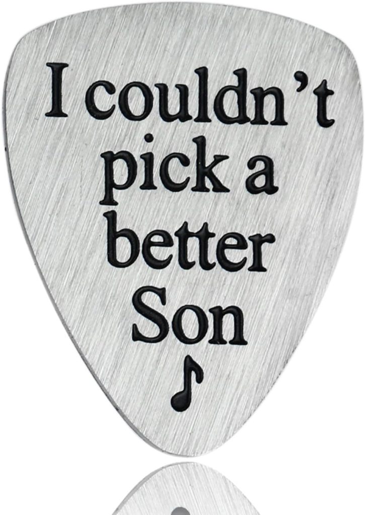 I Couldn’t Pick A Better Son Guitar Pick Jewelry Gift for Son From Mom Dad Musician Gifts
