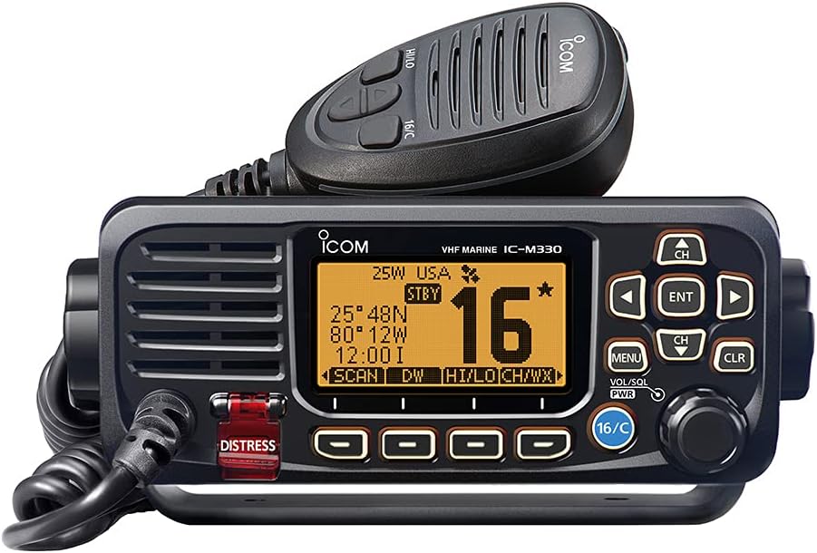 Icom M330G 31 Compact Basic VHF with GPS, 4.3 lbs