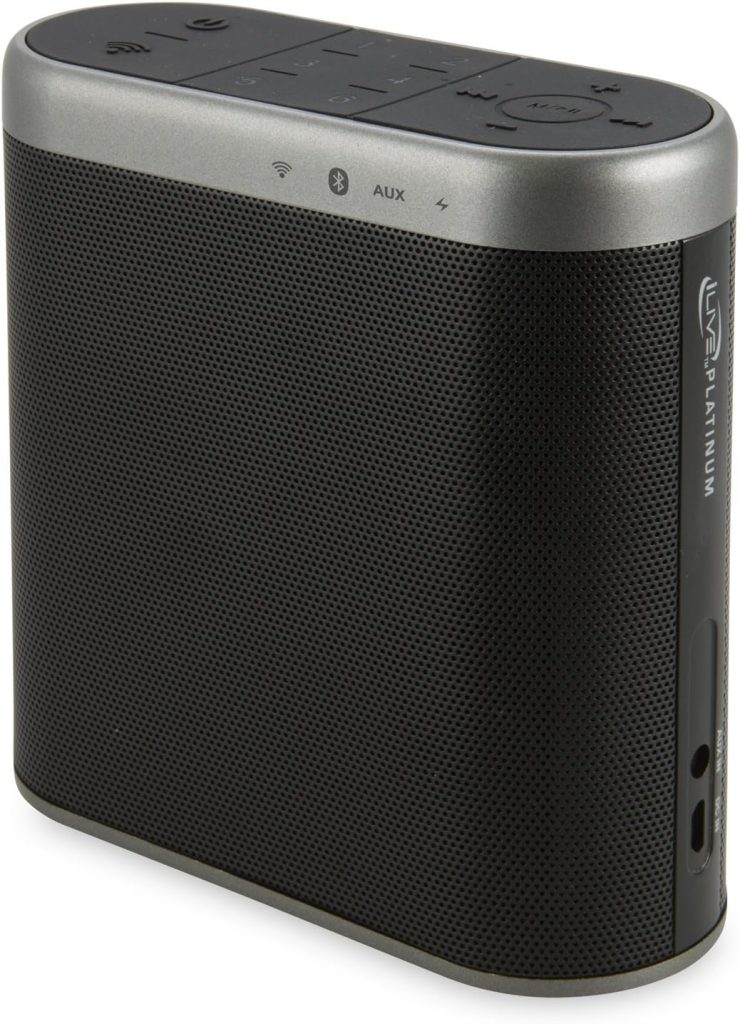 iLive Wireless Multi-Room Wi-Fi Speaker, Rechargeable Lithium Ion Battery, Black (ISWF476B)