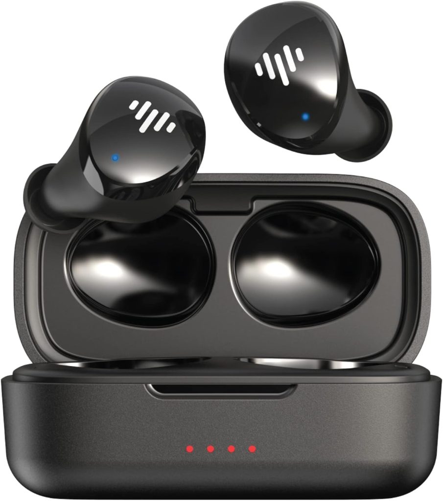iLuv myBuds Wireless Earbuds, Bluetooth 5.3, Built-in Microphone, 20 Hour Playtime, IPX6 Waterproof Protection, Compatible with Apple  Android, Includes Charging Case  4 Ear Tips, TB100 Black