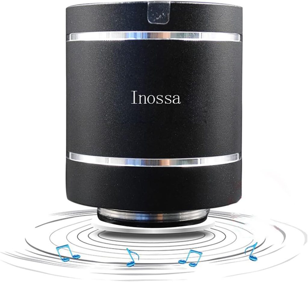 Inossa Conduction Speaker, Turn Anything into a Speaker Pro, Anywhere Speaker, Make Anything a Speaker, Mini Speakers Bluetooth Wireless (Black)