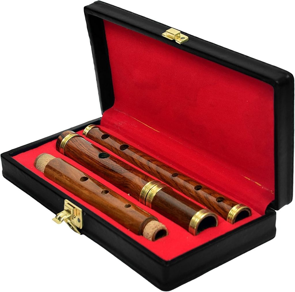 Irish Professional Rosewood D Flute 4 Piece Natural Finish with Free Case