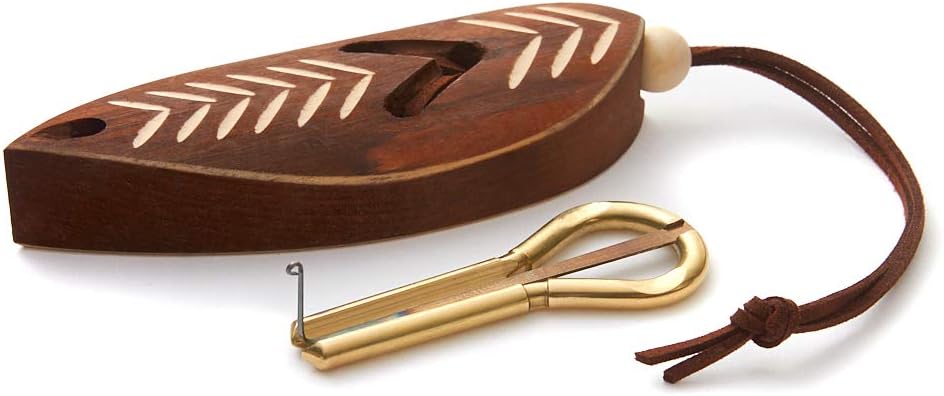 Jaw Harp by MUARO P.Potkin in Dark Wooden Case (Mouth Harp)