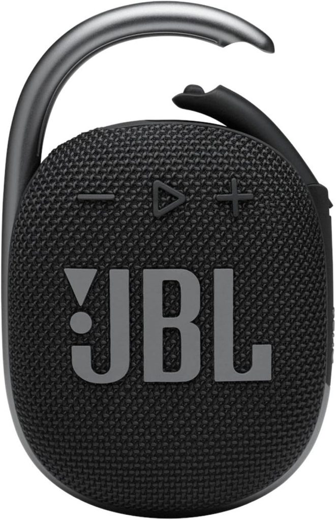 JBL Clip 4 - Portable Mini Bluetooth Speaker, big audio and punchy bass, integrated carabiner, IP67 waterproof dustproof, 10 hours of playtime, speaker for home, outdoor travel (Blue)